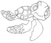 A coloring page of finding nemo